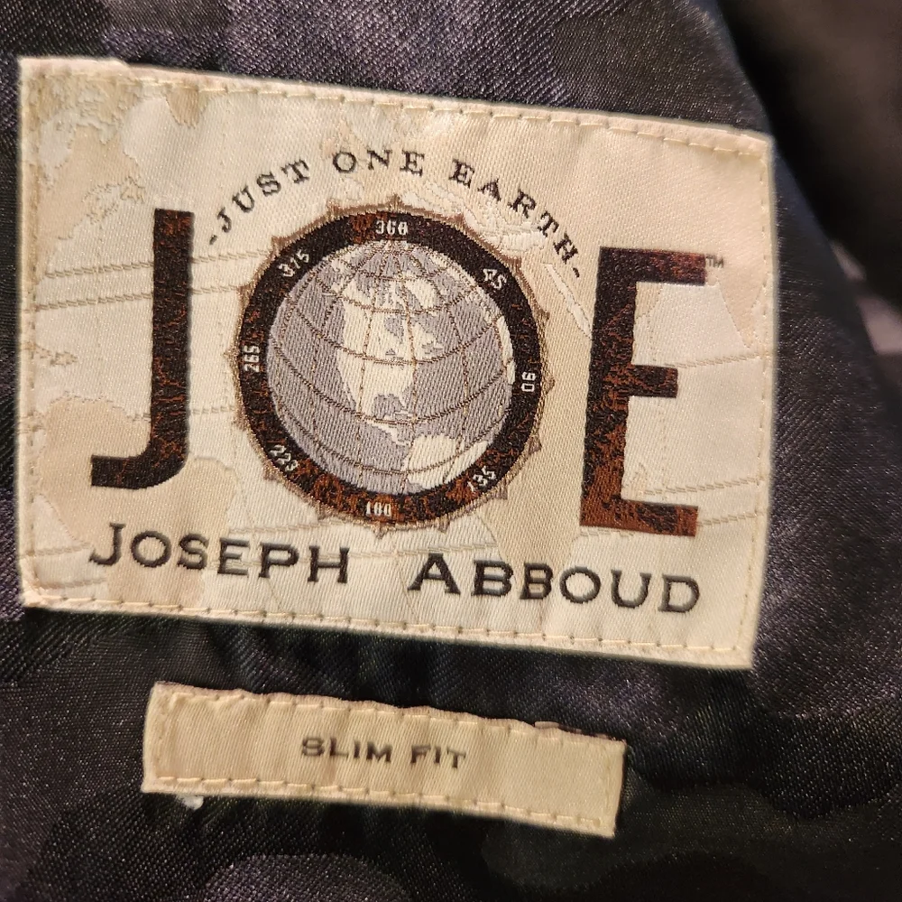 Joseph Abboud Men's Black Plaid Suit - Picture 8 of 8